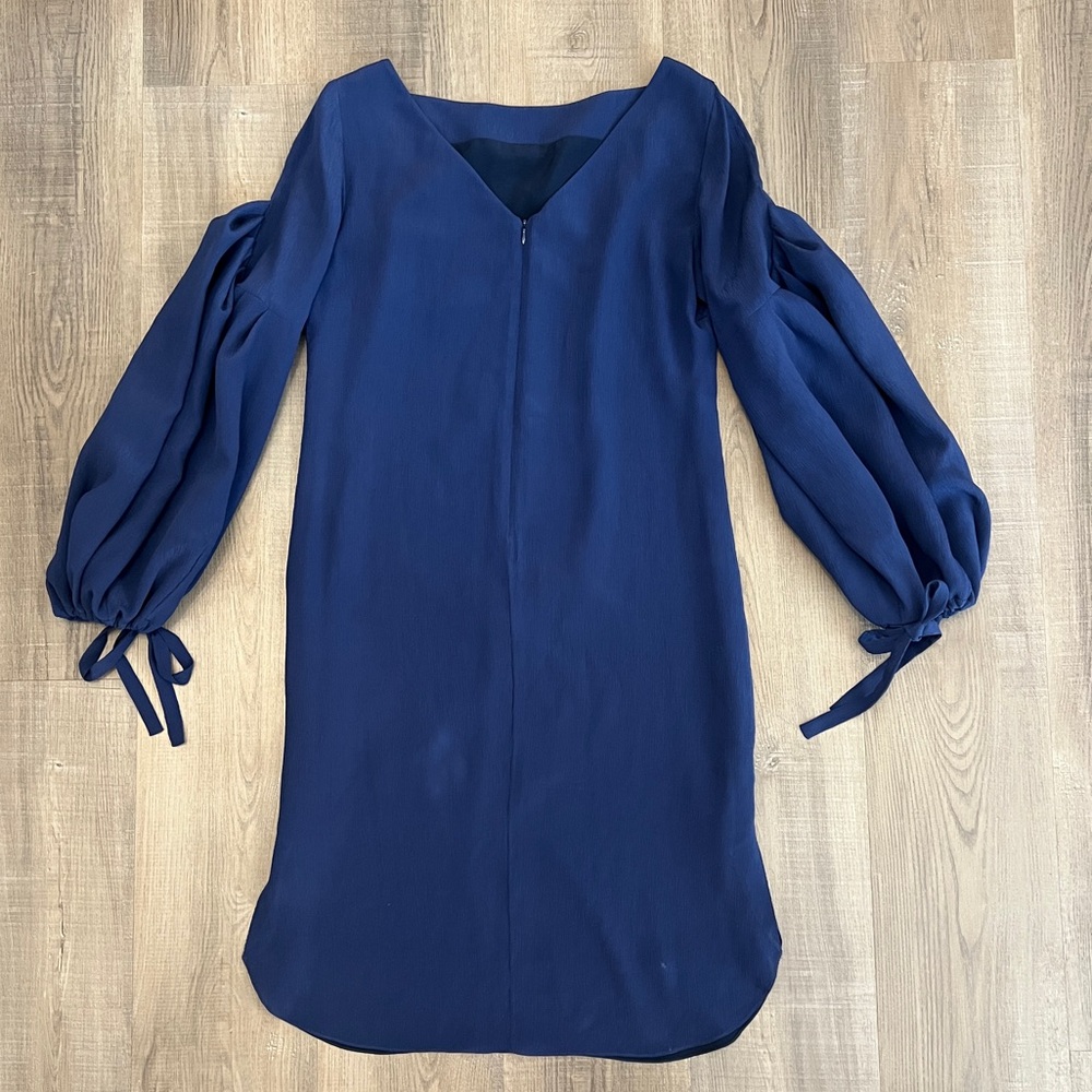 Hellessy Designer Silk Statement Sleeve Dress - image 7